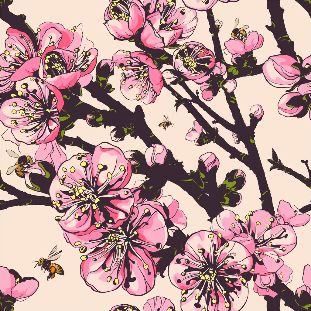 Cherry Tree Wallpaper  uniQstiQ Floral
