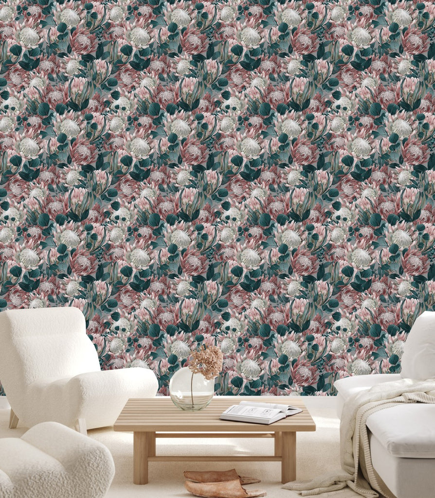 Exotic Protea Flowers Wallpaper uniQstiQ Tropical