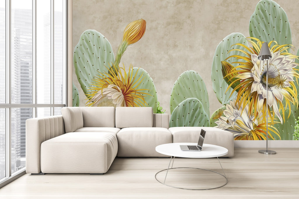 Cactus Flowers Wallpaper uniQstiQ Long Murals