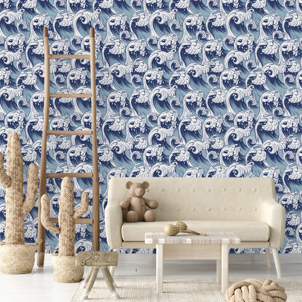 Blue Waves Wallpaper