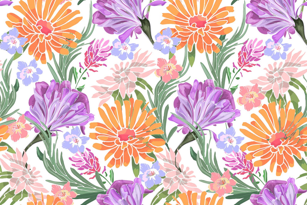 Summer Flowers Wallpaper uniQstiQ Long Murals